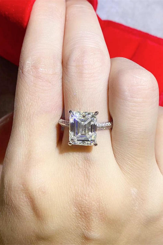 5 Carat Moissanite Platinum-Plated Ring Carauana Store