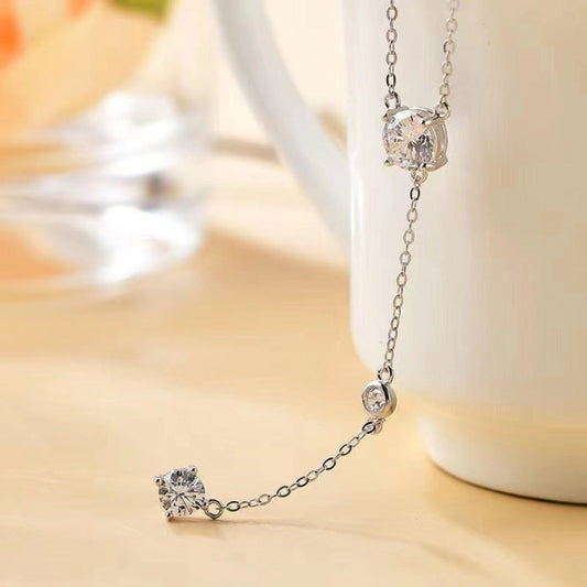1.5 Carat Moissanite 925 Sterling Silver Necklace Carauana Store