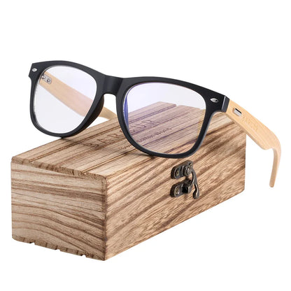 BARCUR Wood Anti Blue Ray Glasses Computer Glasses Optical Eye UV Blocking Gaming Filter Eyewear - CaRaUaNa Fashion