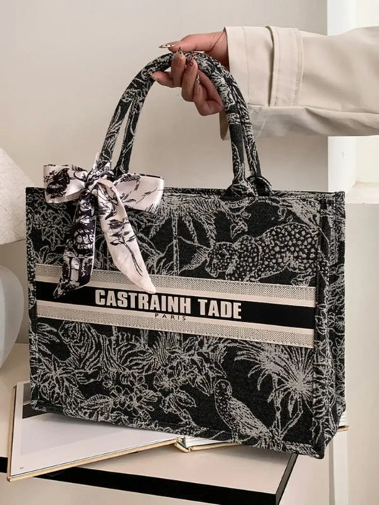 CaRaUaNa Embroidered Tote Bag – Large Capacity Bags👜 CaRaUaNa Fashion