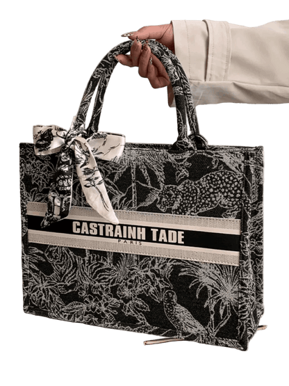 CaRaUaNa Embroidered Tote Bag – Large Capacity Bags👜 CaRaUaNa Fashion
