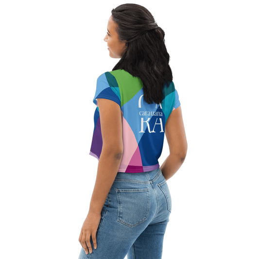 Carauana Crop Tee Blue Carauana Store