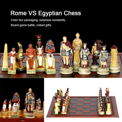 Chess Desktop Intelligence Game Movie Theme Toy Luxury Knight Hand-painted