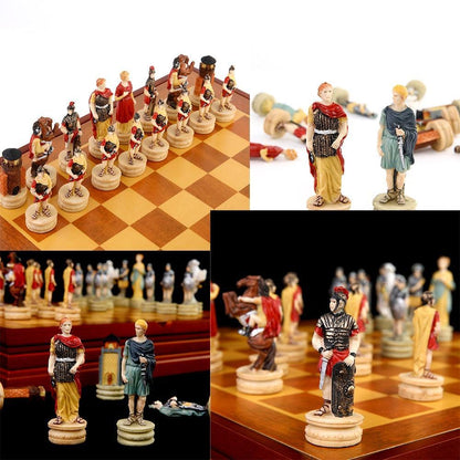 Chess Desktop Intelligence Game Movie Theme Toy Luxury Knight Hand-painted