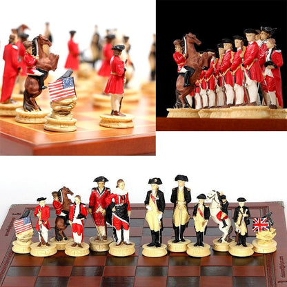 Chess Desktop Intelligence Game Movie Theme Toy Luxury Knight Hand-painted