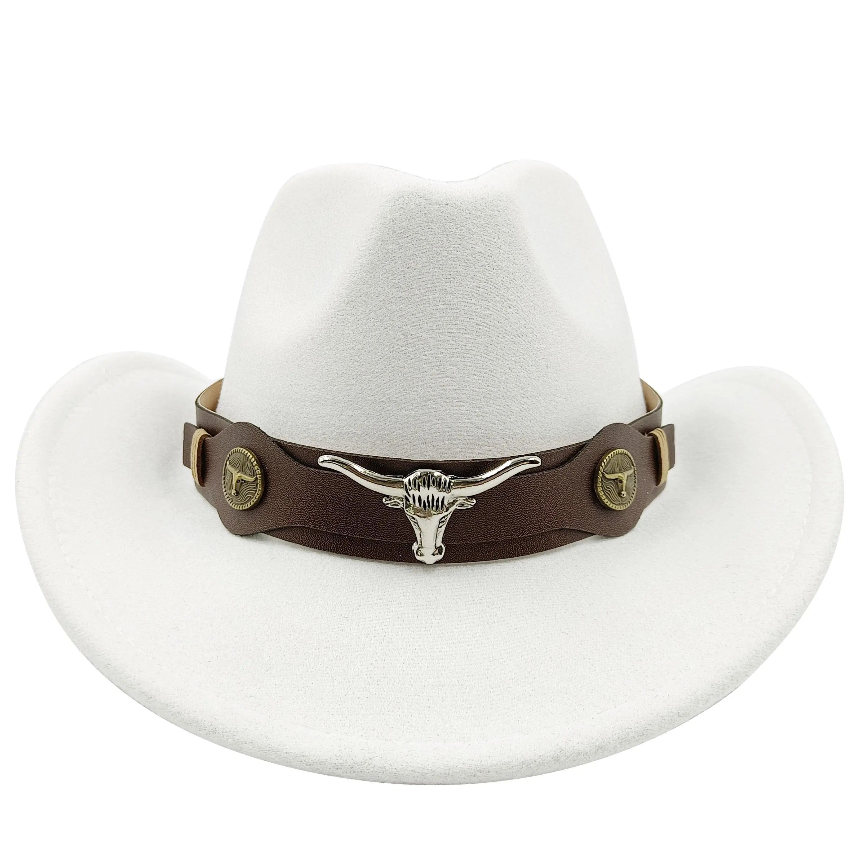 Cowboy hat monochrome felt Men and Women Carauana Store