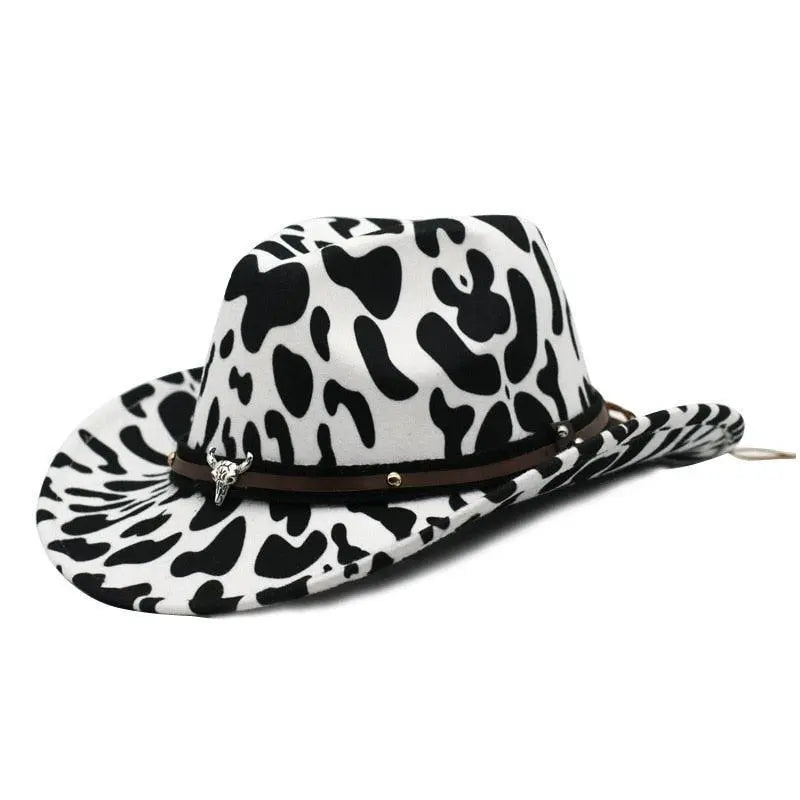 Cowboy hat monochrome felt Men and Women Carauana Store