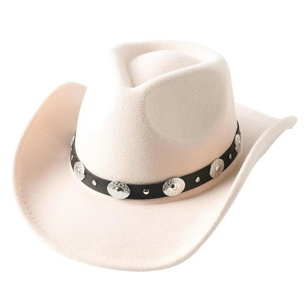 Cowboy hat monochrome felt Men and Women Carauana Store