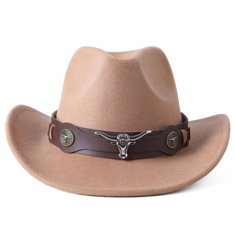 Cowboy hat monochrome felt Men and Women Carauana Store