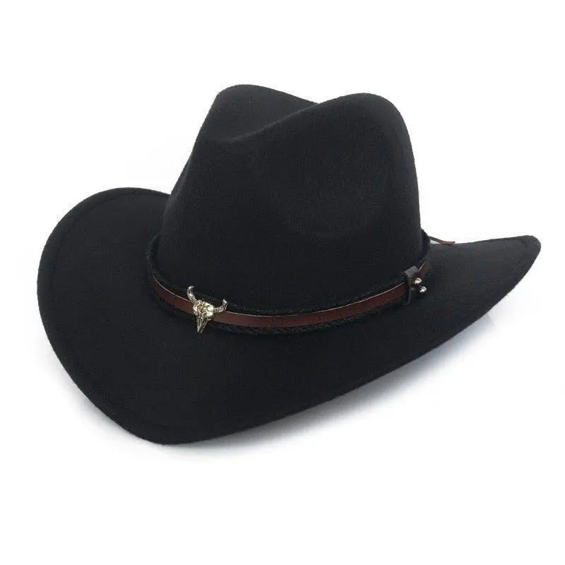 Cowboy hat monochrome felt Men and Women Carauana Store