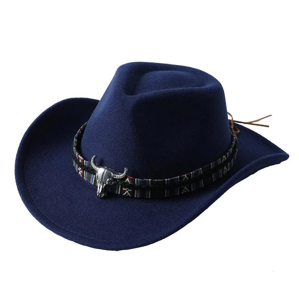 Cowboy hat monochrome felt Men and Women Carauana Store