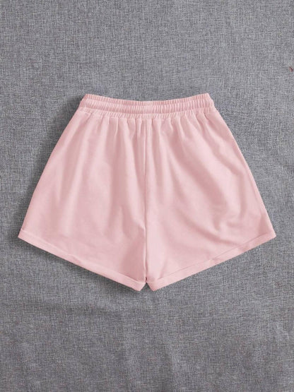 Drawstring Pocketed Elastic Waist Shorts Carauana Store