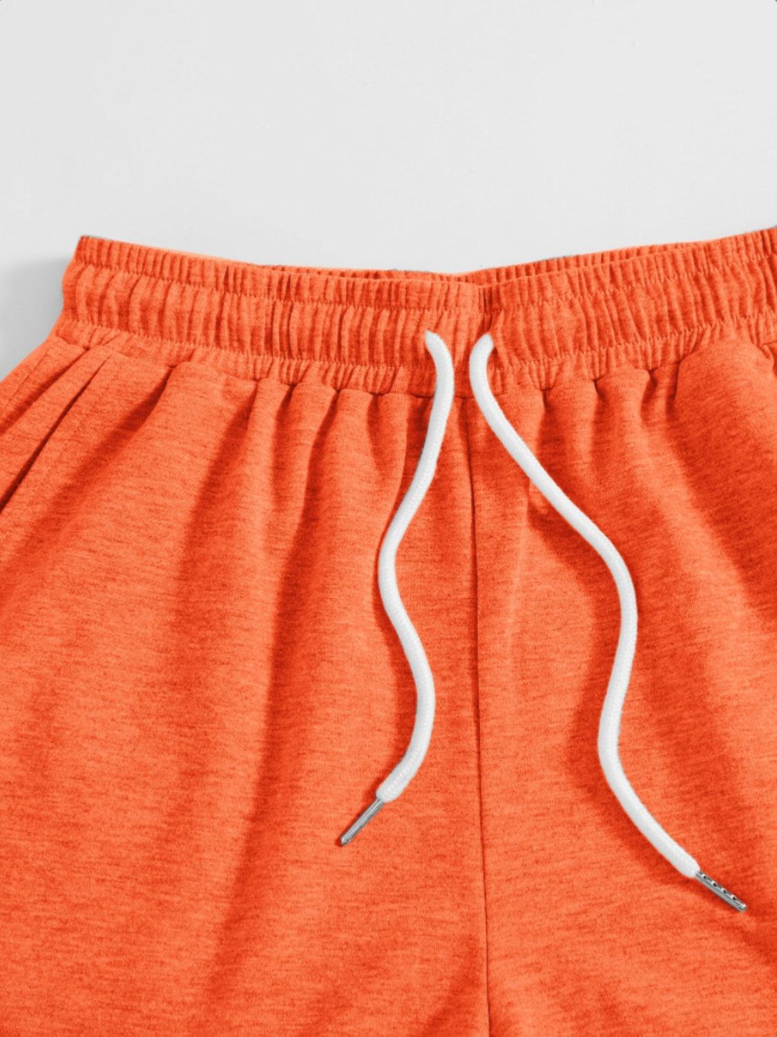 Drawstring Pocketed Elastic Waist Shorts Carauana Store