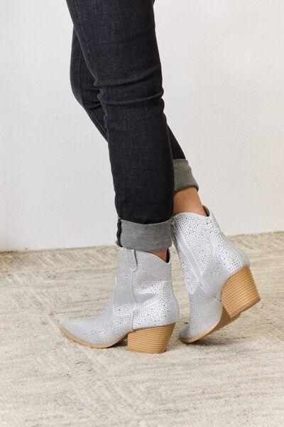 East Lion Corp Rhinestone Ankle Cowboy Boots Carauana Store