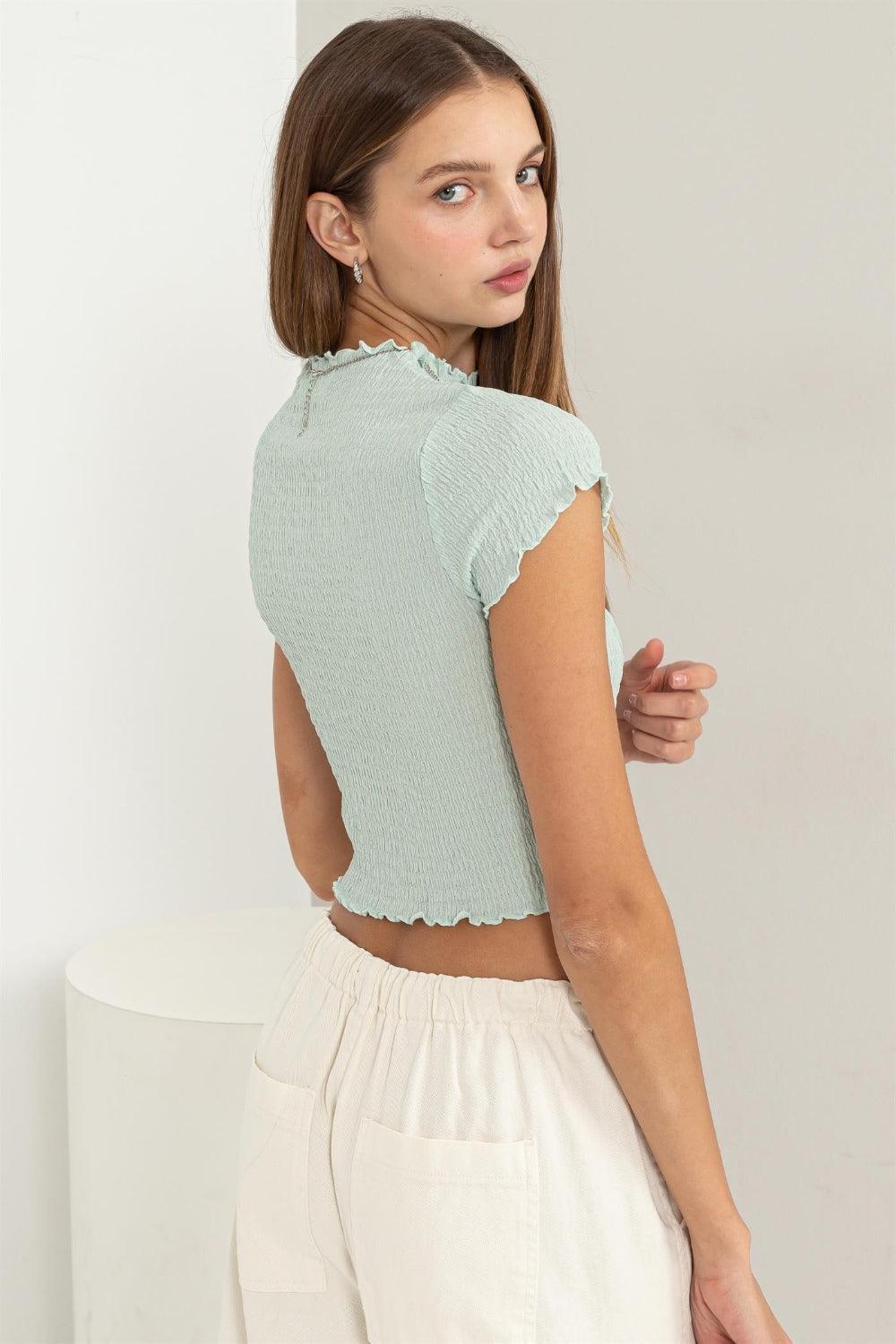 HYFVE Lettuce Hem Crop Top Carauana Store
