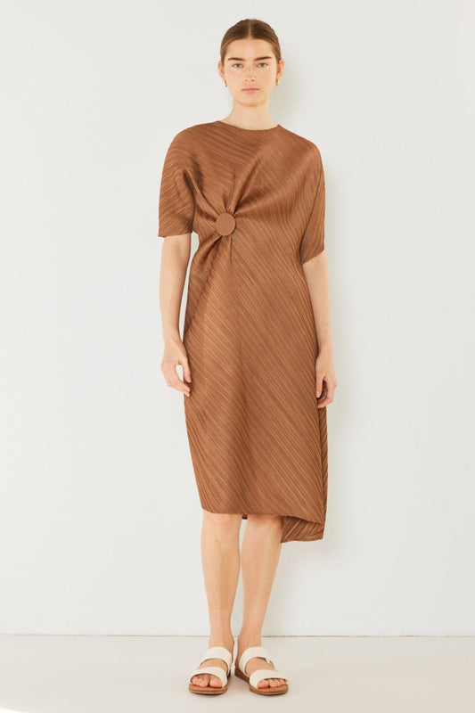 Marina West Swim Pleated Dolman Sleeve Dress Carauana Store