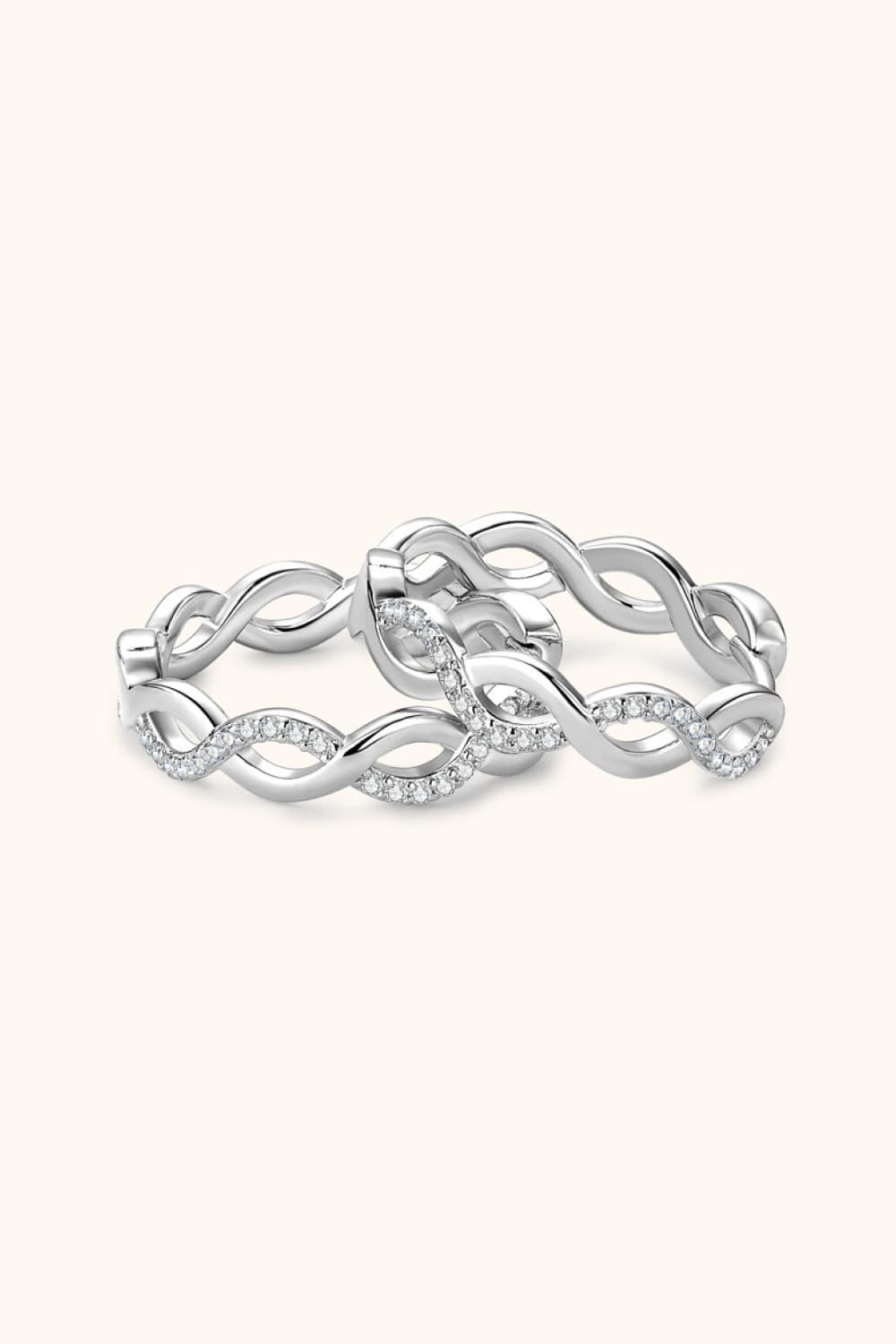 Moissanite Crisscross Hoop Earrings Carauana Store