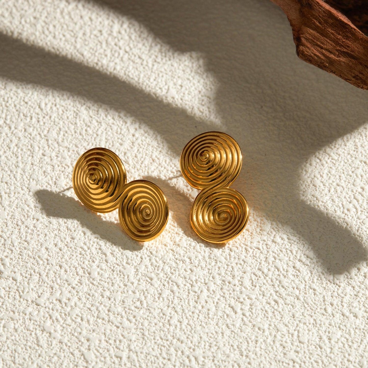 18K Gold-Plated Stainless Steel Earrings Carauana Store