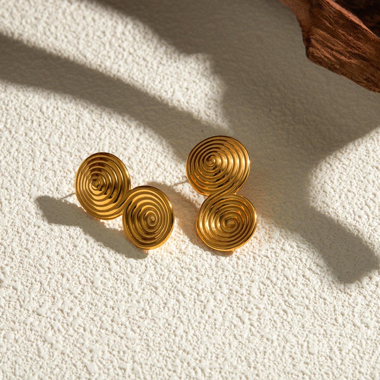 18K Gold-Plated Stainless Steel Earrings Carauana Store