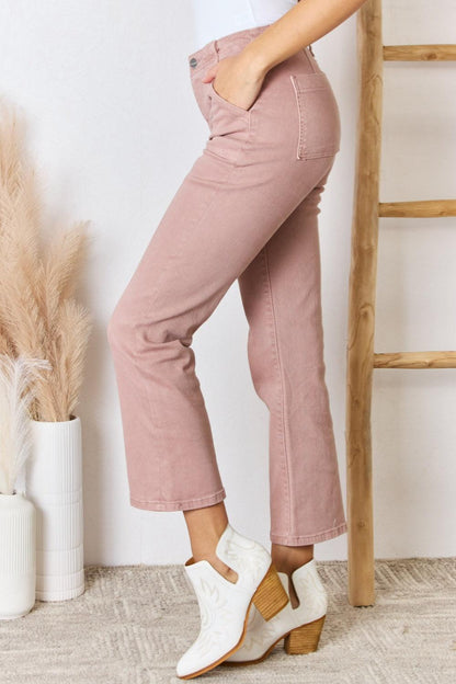 RISEN Full Size High Rise Ankle Flare Jeans Carauana Store