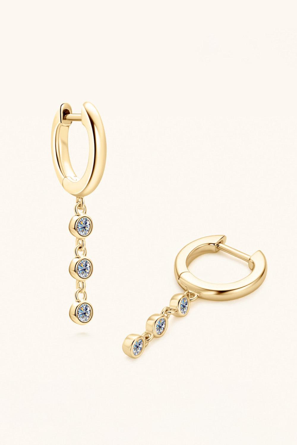 Moissanite Decor 925 Sterling Silver Earrings Carauana Store