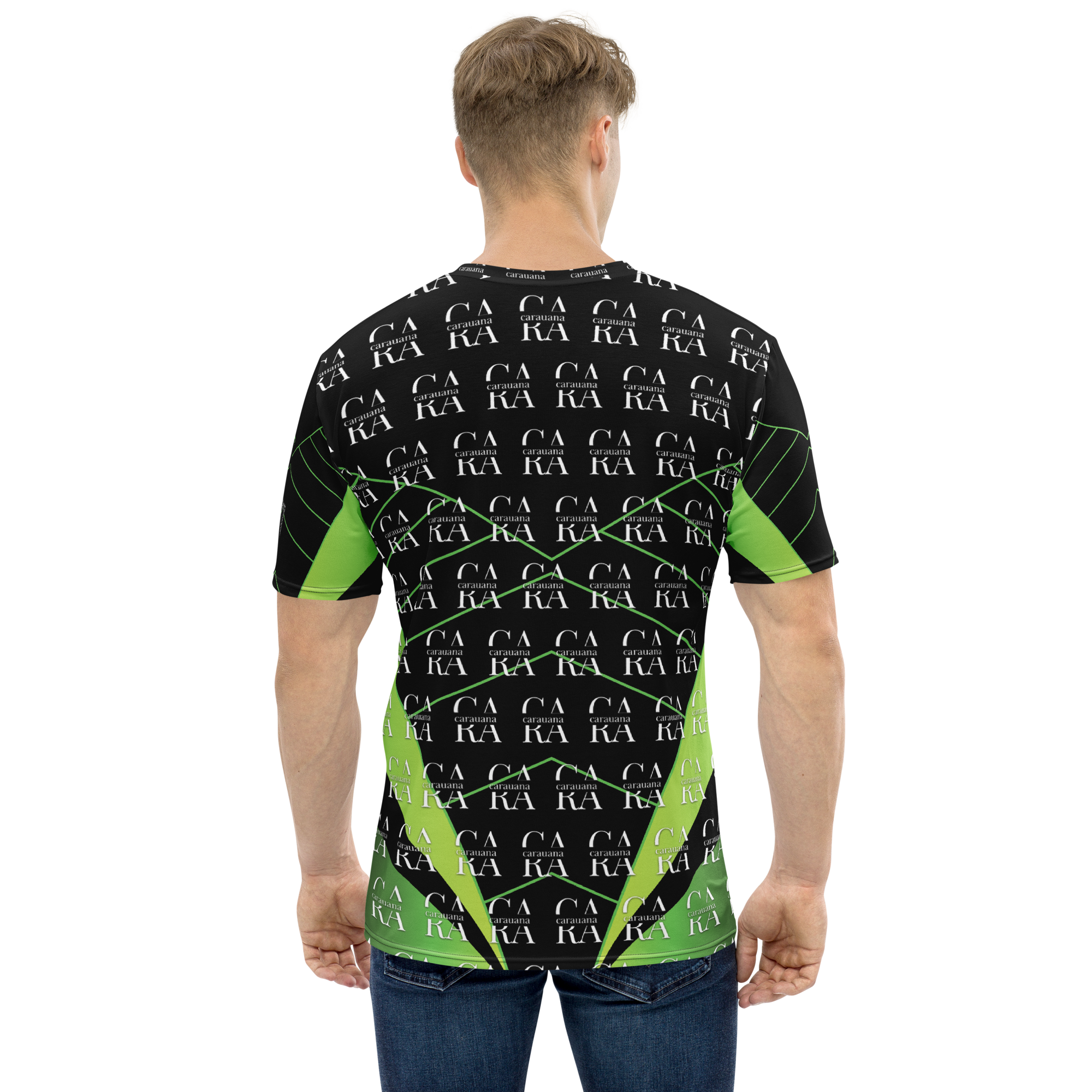 CaRaUaNa Men's t-shirt black Green Carauana Store