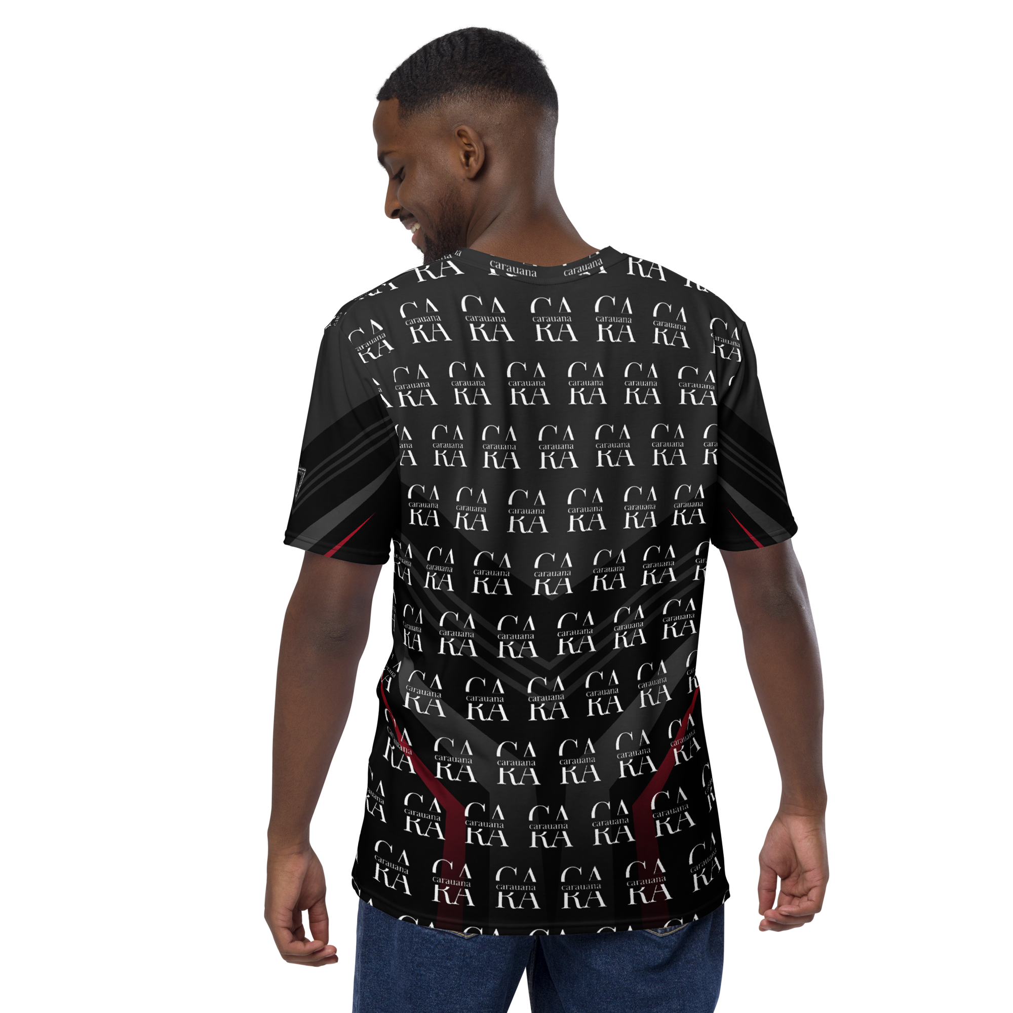 CaRaUaNa Men's t-shirt black Elegant Carauana Store