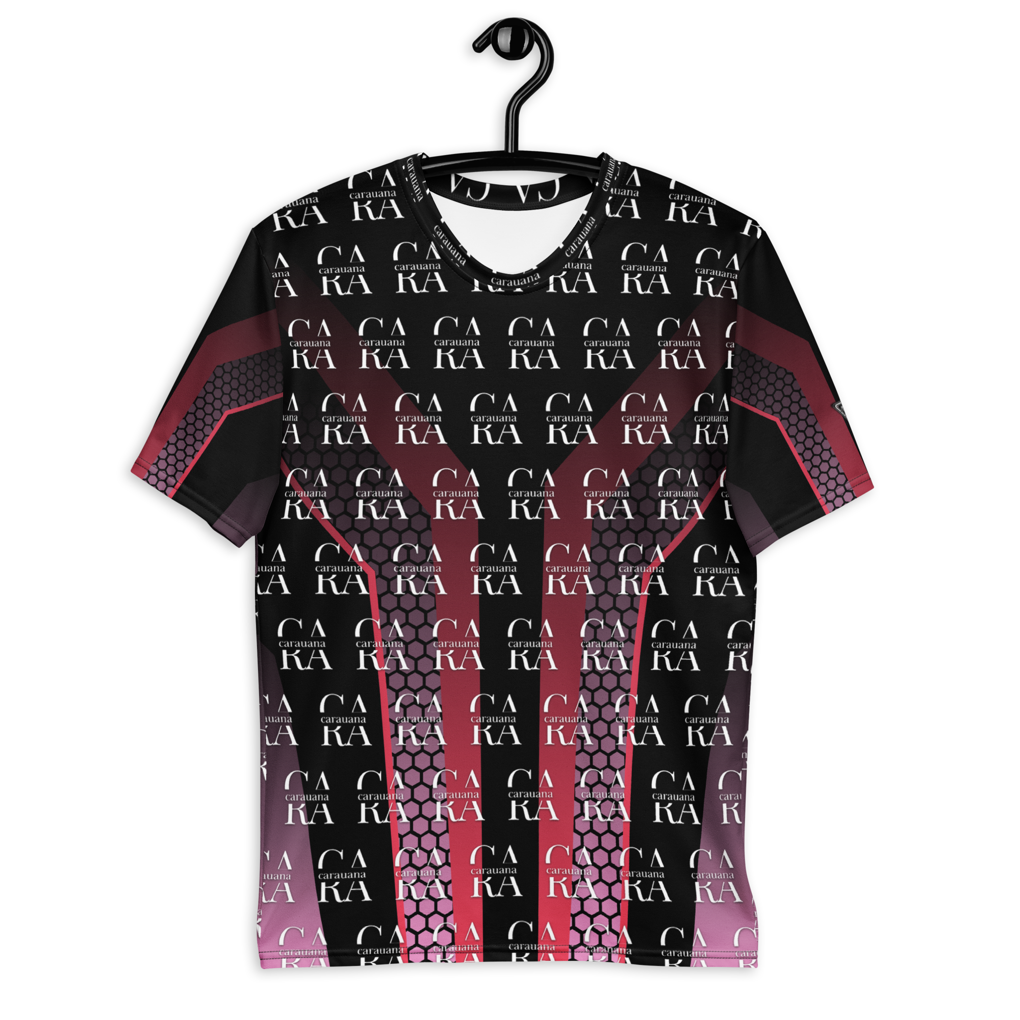 CaRaUaNa Men's t-shirt black Pink Carauana Store