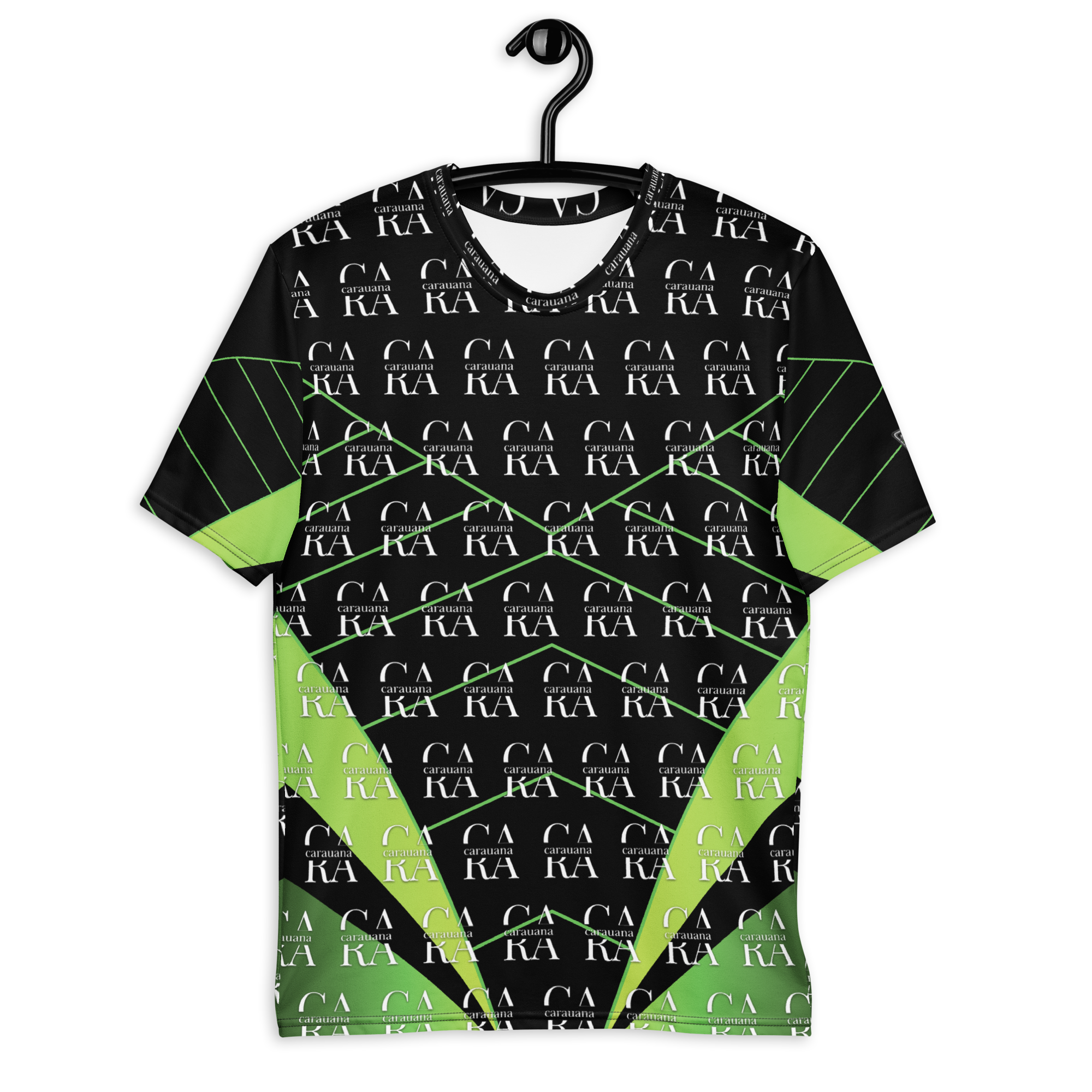 CaRaUaNa Men's t-shirt black Green Carauana Store