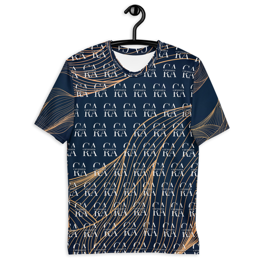 CaRaUaNa Men's t-shirt blue gold Carauana Store