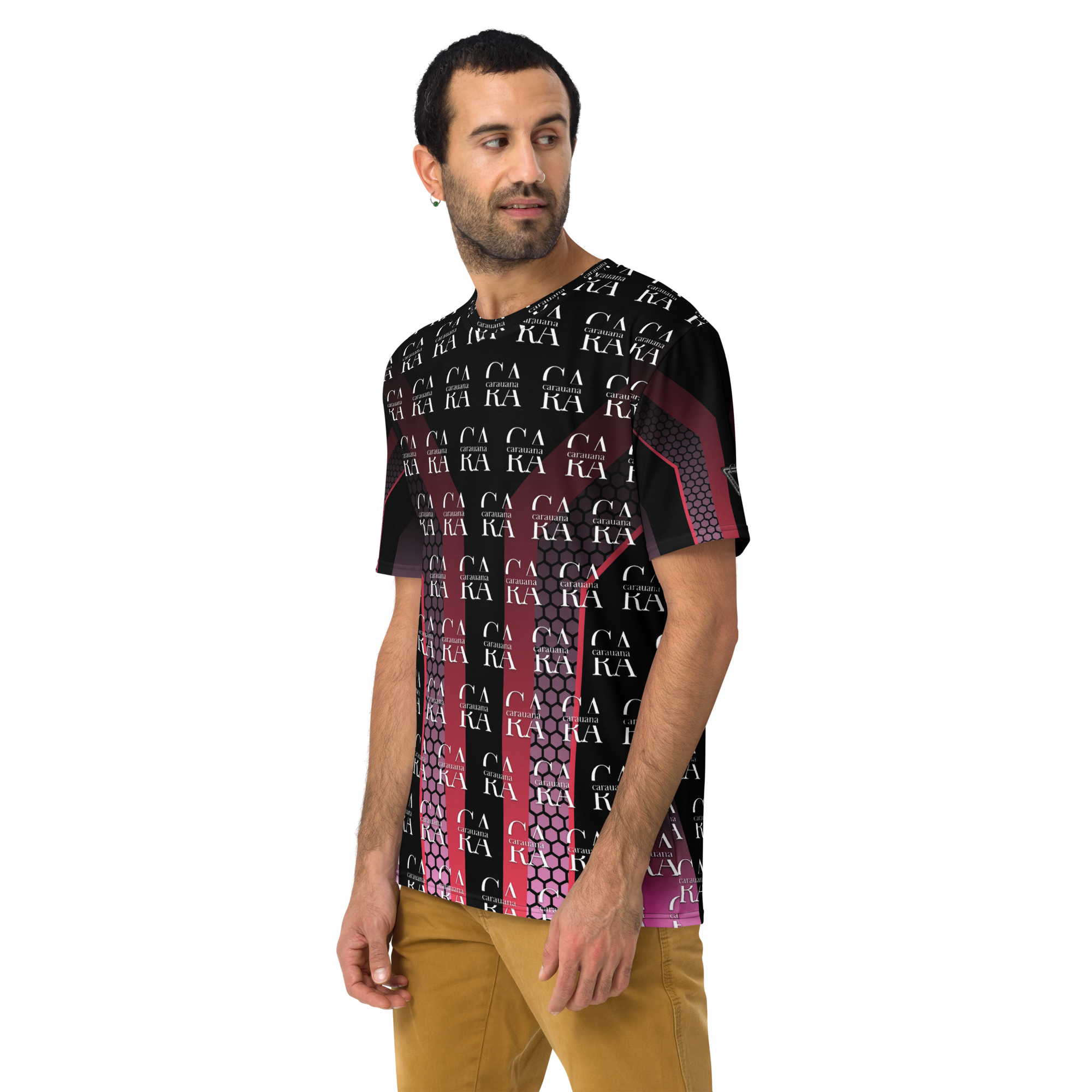 CaRaUaNa Men's t-shirt black Pink Carauana Store
