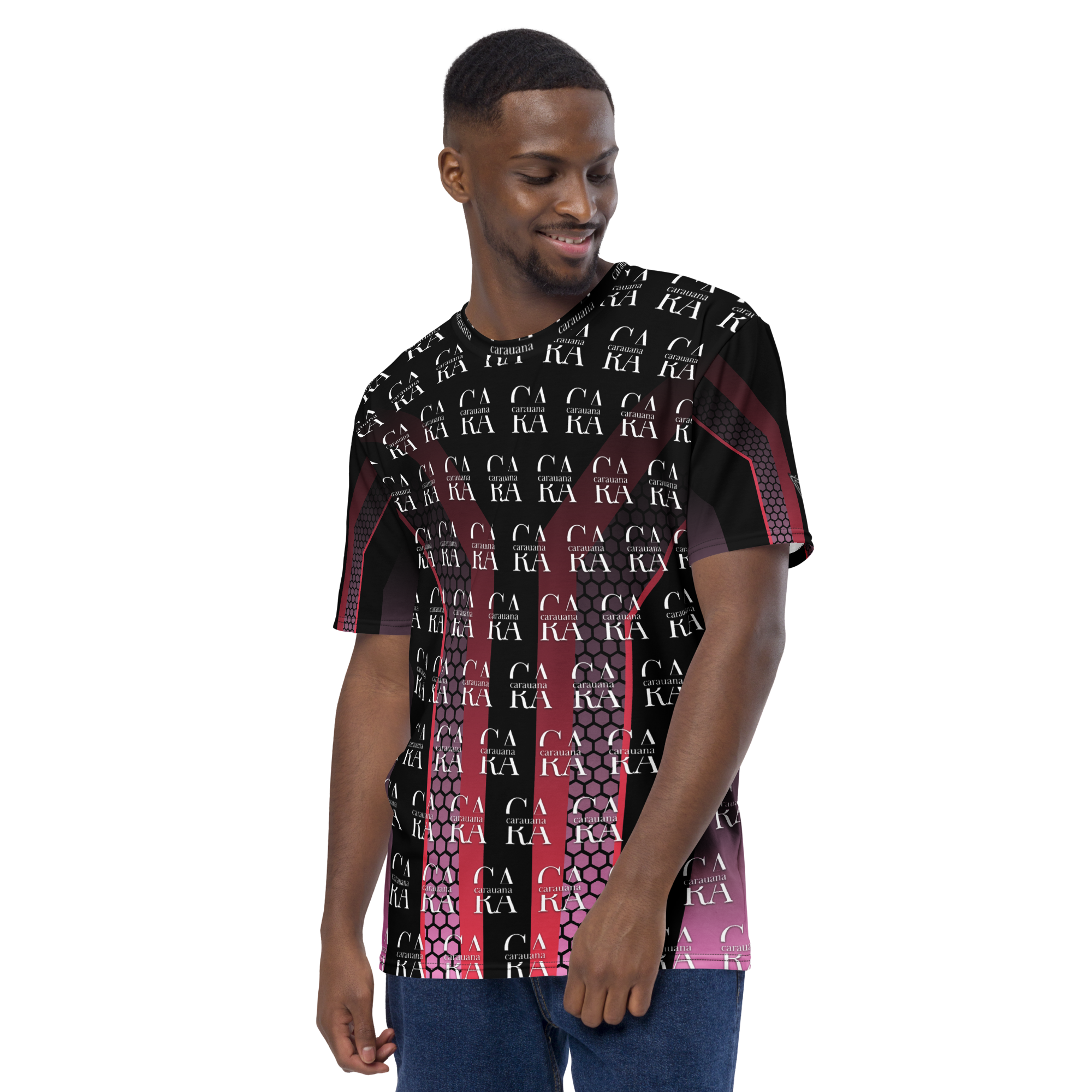 CaRaUaNa Men's t-shirt black Pink Carauana Store