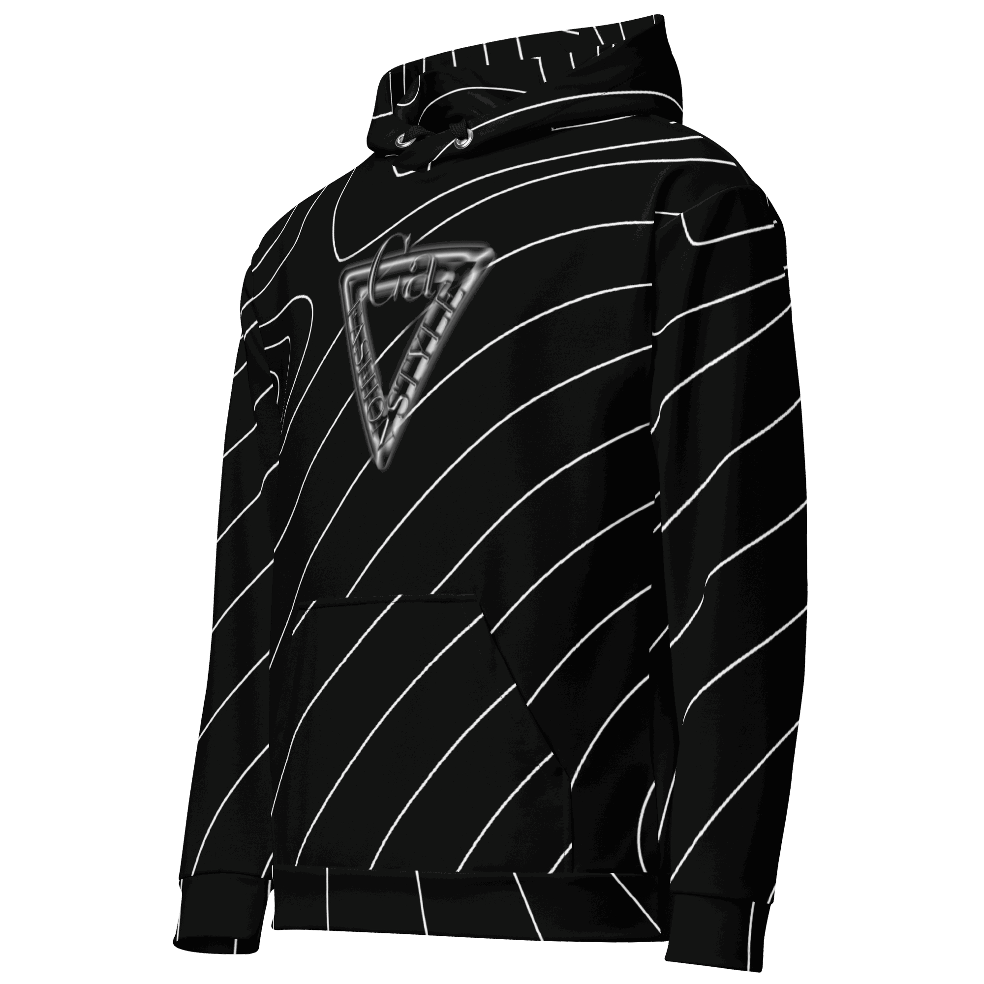 CaRaUaNa Unisex Hoodie Black Branded