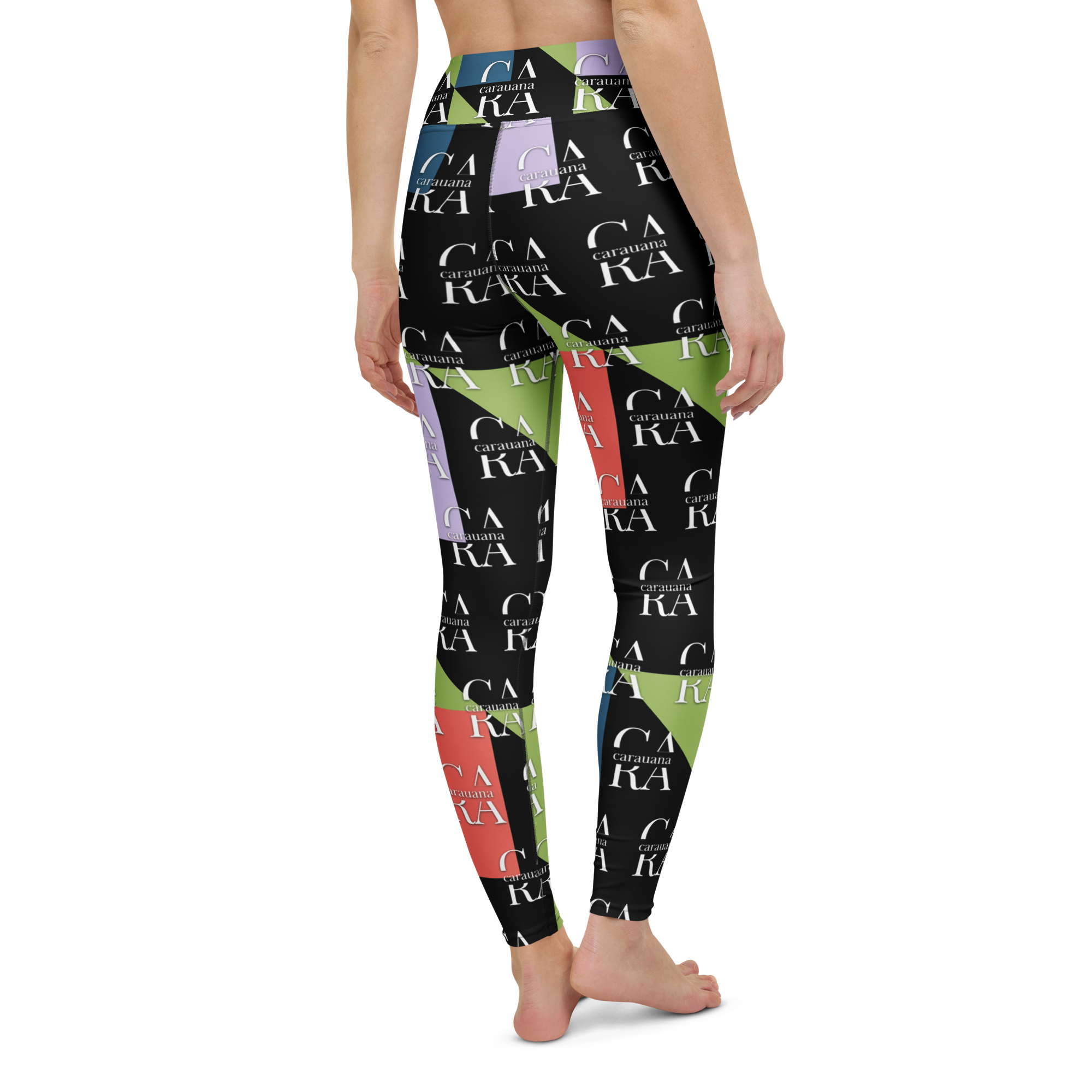 CaRaUaNa Leggings SPORT Green Black Carauana Store