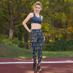 CaRaUaNa Leggings SPORT blue gold Carauana Store