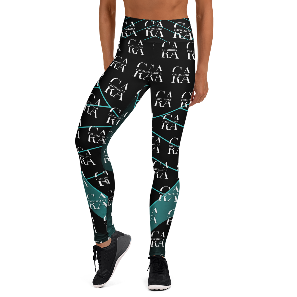 CaRaUaNa Leggings SPORT black Green Famous Carauana Store