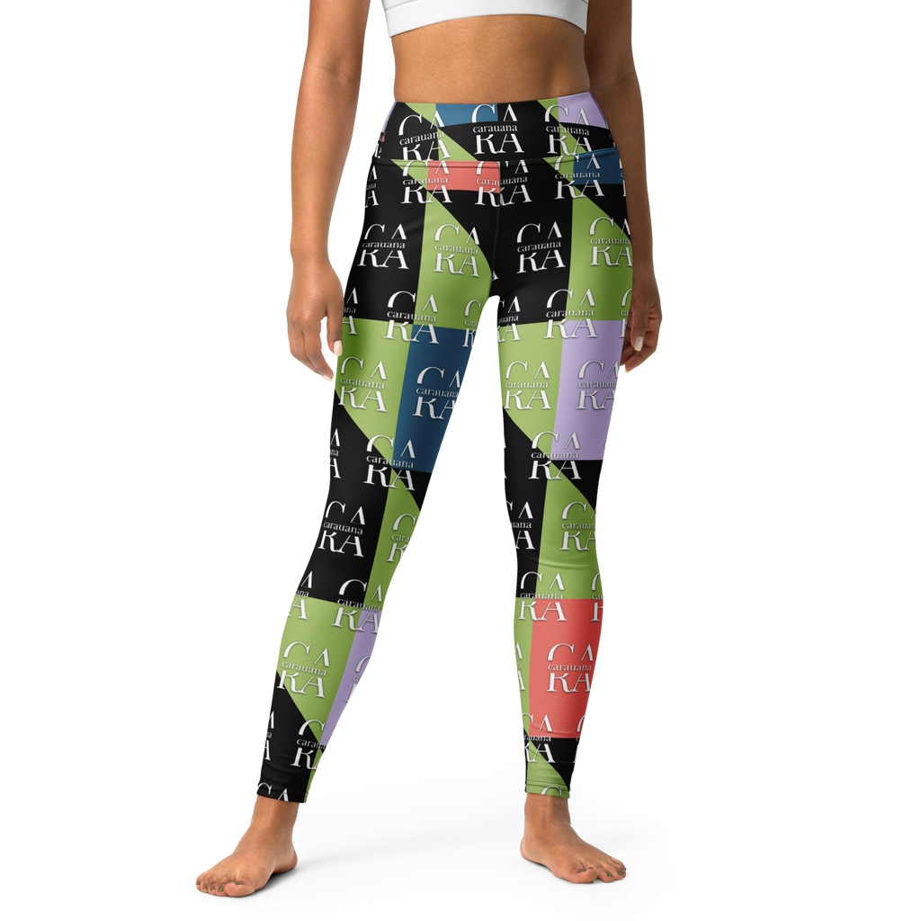 CaRaUaNa Leggings SPORT Green Black Carauana Store