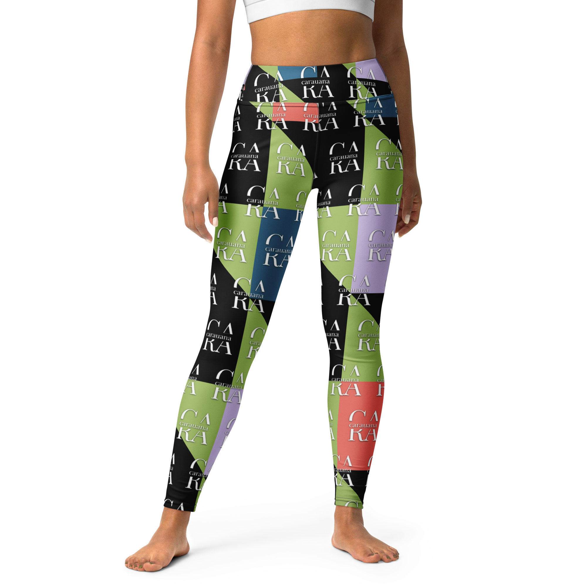 CaRaUaNa Leggings SPORT Green Black Carauana Store