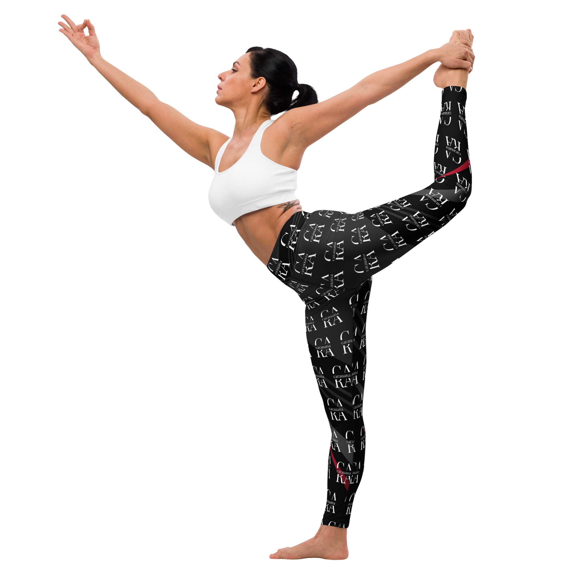 CaRaUaNa Leggings SPORT black Elegant Carauana Store