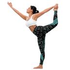 CaRaUaNa Leggings SPORT black Green Famous Carauana Store