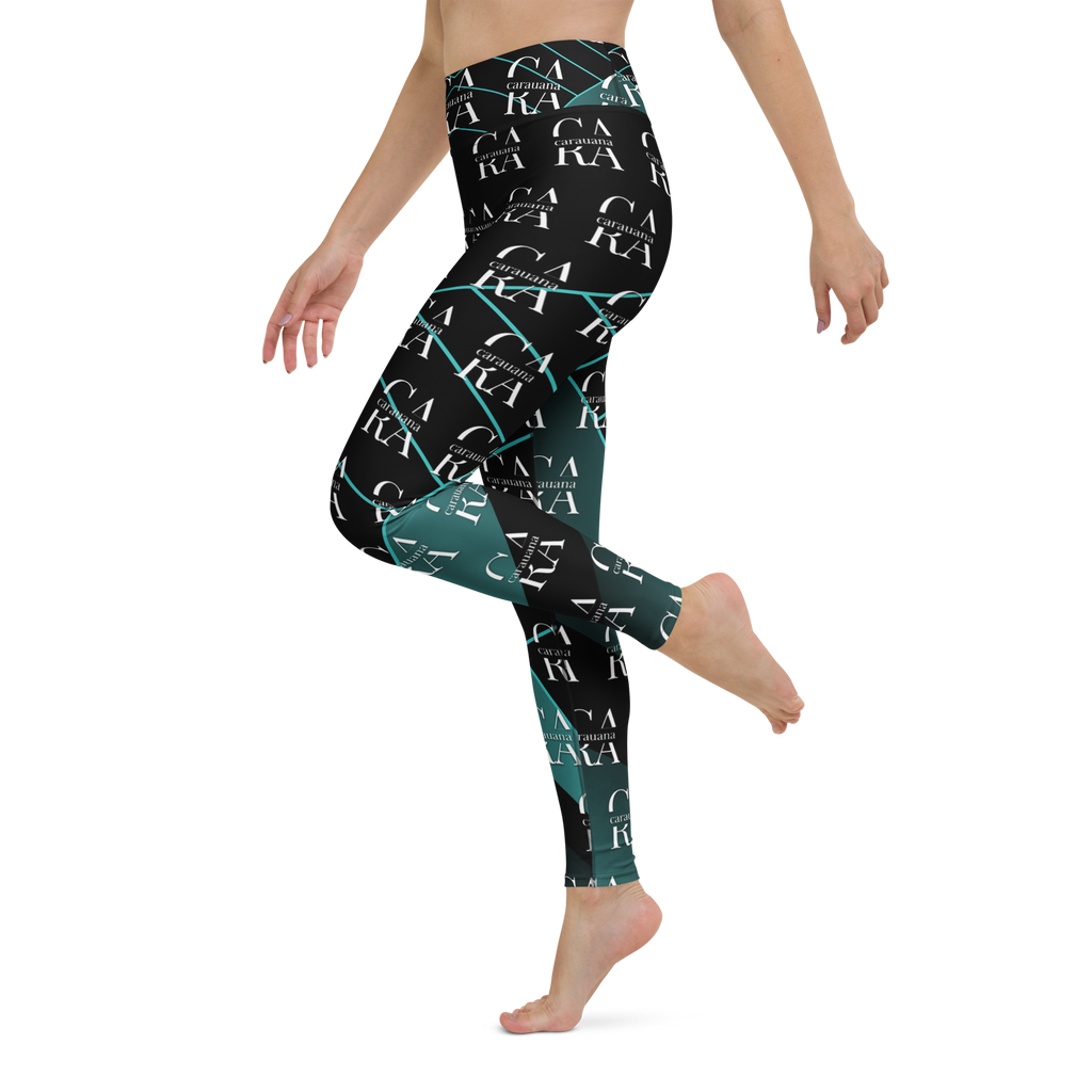 CaRaUaNa Leggings SPORT black Green Famous Carauana Store