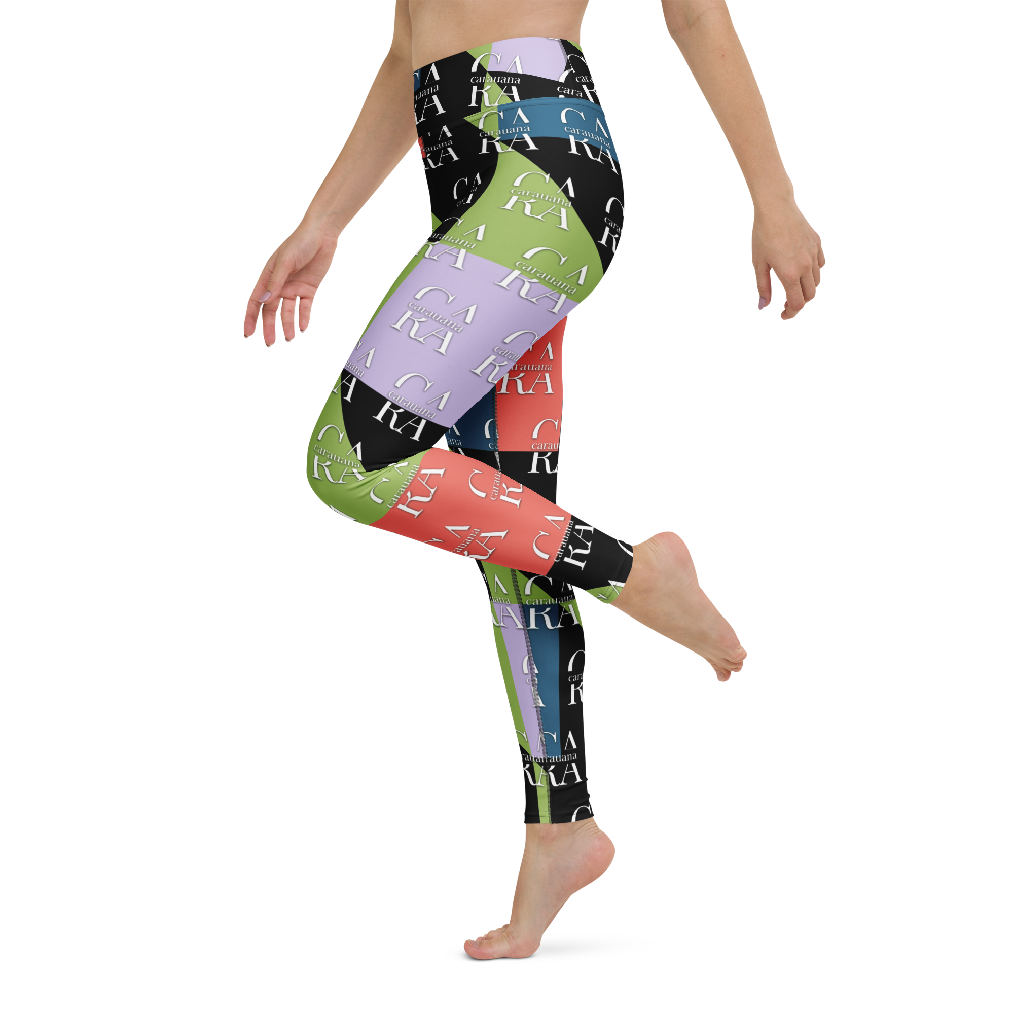 CaRaUaNa Leggings SPORT Green Black Carauana Store