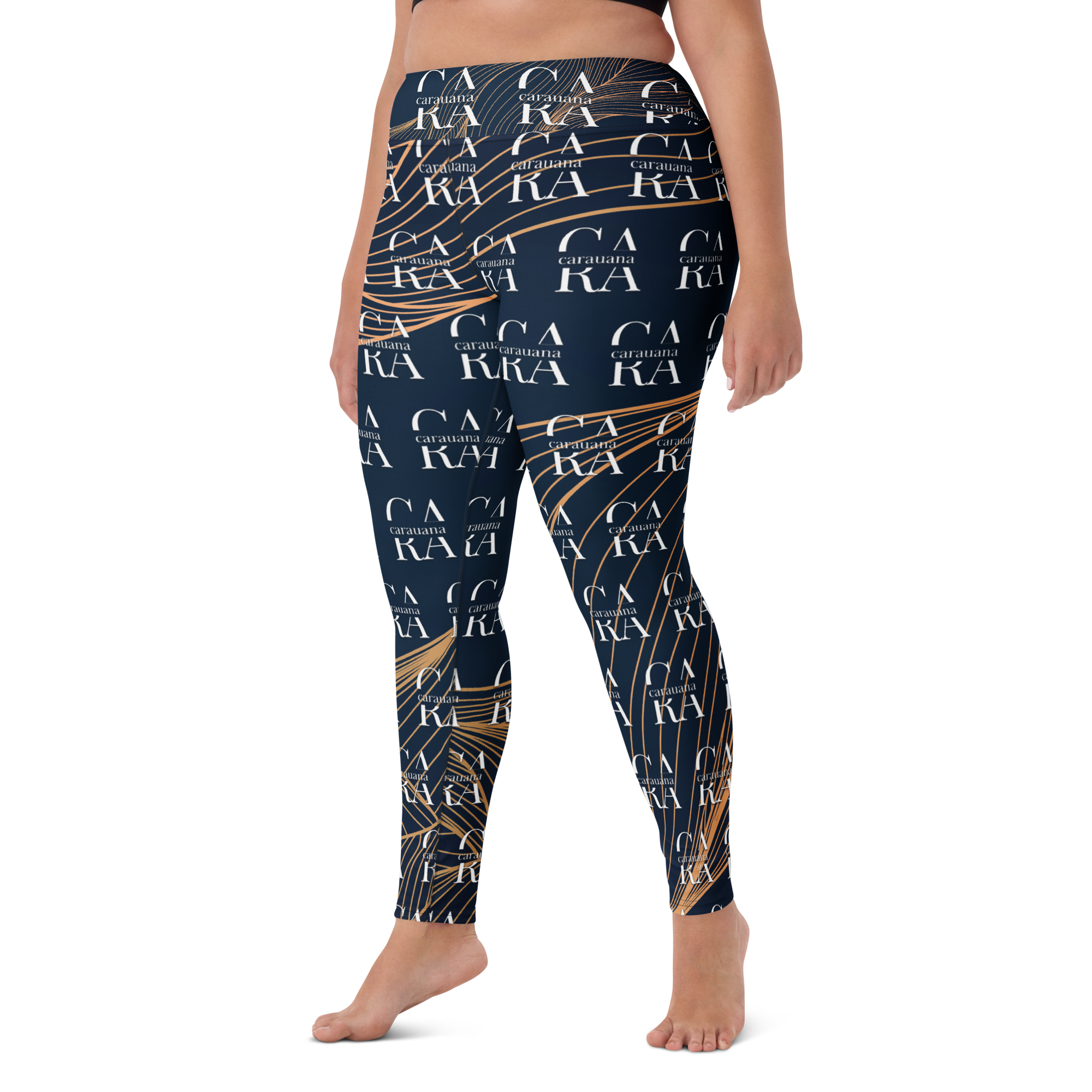 CaRaUaNa Leggings SPORT blue gold Carauana Store