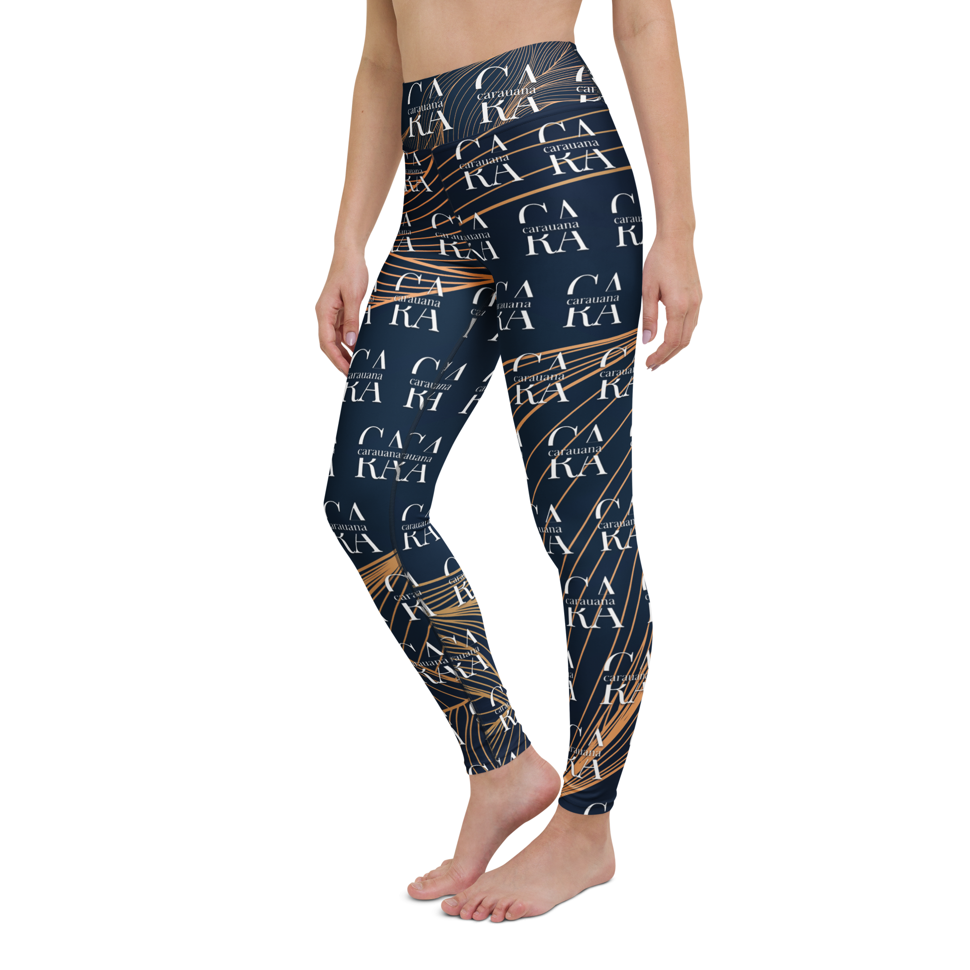CaRaUaNa Leggings SPORT blue gold Carauana Store