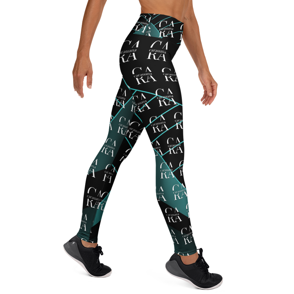 CaRaUaNa Leggings SPORT black Green Famous Carauana Store