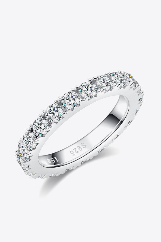 2.3 Carat Moissanite 925 Sterling Silver Eternity Ring Carauana Store