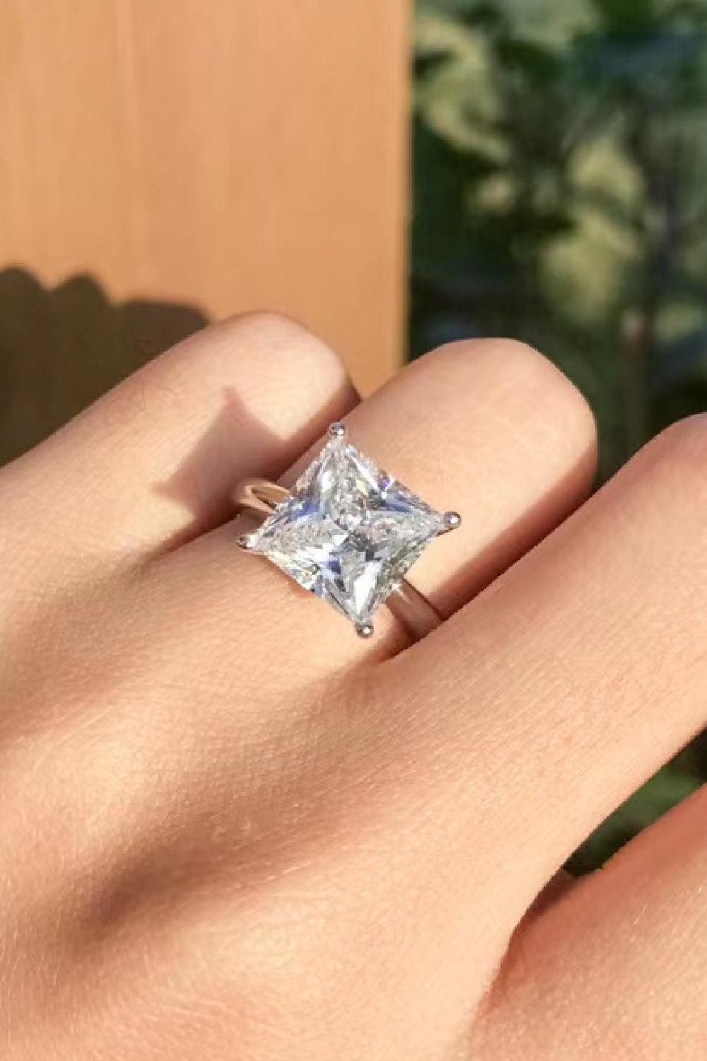5 Carat Moissanite Solitaire Ring Carauana Store