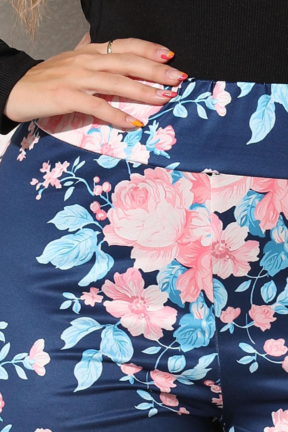 Plus Size Floral Print Legging Carauana Store