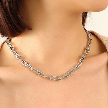 Chunky Chain Titanium Steel Necklace Carauana Store