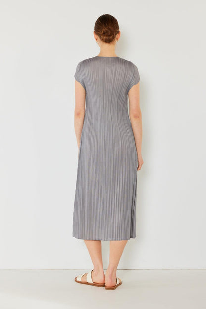 Marina West Swim Pleated Cap Sleeve A-Line Dress Carauana Store